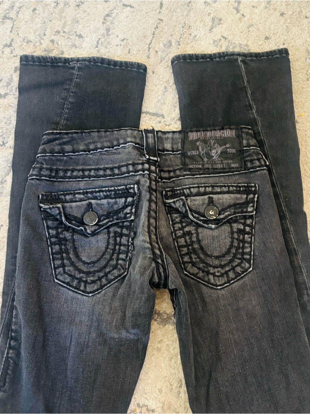 True religion  World Tour Skinny Jeans Black Waist 24